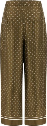 Max Mara Womens Bicolor Silk Casual Pants