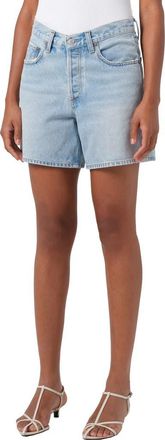 A Gold E V-Waist Baggy Denim Shorts in Backbeat at Nordstrom, Size 27