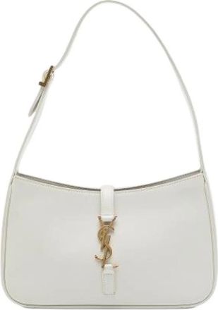 Saint Laurent Pre-owned Le 5 a 7 - Dames - Vintage Schoudertas - Wit - ONE Size - Leer - Vintage