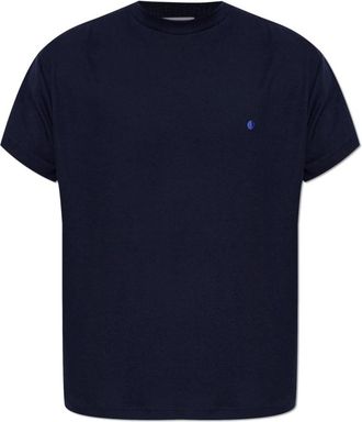 Jil Sander T-shirt met ronde hals - Heren - T-shirts - Blauw - L - Katoen - Tops