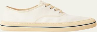 Loro Piana Mens Nantucket Walk Canvas Low-Top Sneakers