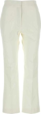 Jil Sander Broeken, Dames, Wit, XS, Katoen, Witte Katoenen Broek