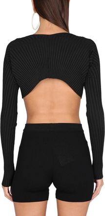 Jacquemus Viscose Blend Sweater - Black