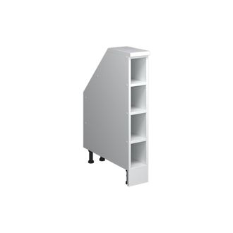 Vicco Armario De Cocina Para Techo Inclinado R-line, Blanco, 15 Cm Con 4 Compartimentos, Carcasa 60 Cm De Profundidad, Vicco