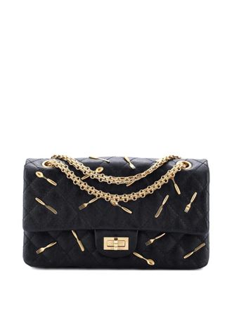 Chanel Brasserie Charms Reissue 2.55 Flap Bag Quilted Calfskin 225 shoulder bag - Zwart