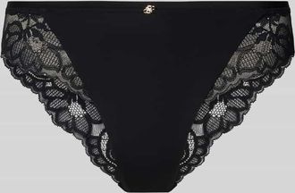HUGO BOSS Slip mit Spitzenbesatz Modell BRIEF_BLOSSOM in Black, Größe XL