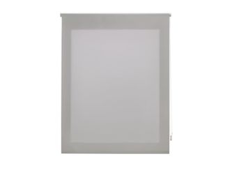 Purline Estor enrollable plata poli&eacute;ster transl&uacute;cido con sujeci&oacute;n 90X175