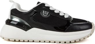 Pinko Pinko, Schoenen, Dames, Zwart, 36 EU, Leer, Gem 14 Sneaker