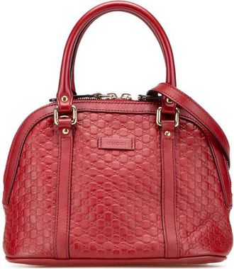 Gucci Pre-owned Gucci Mini Microguccissima Dome Satchel Ladies 449654 520981