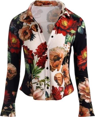 Alice & Olivia Freya Button Down Top - Blouses & Shirts - Mujer - Multicolor - S