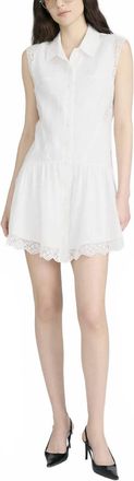 Frame Denim The Embroidered Day Dress In White