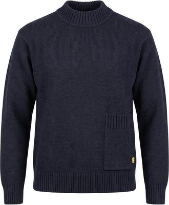 Armor Lux Navire trui met hoge hals - Heren - Ronde hals truien - Blauw - S - Truien & Vesten