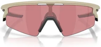 Oakley Gender Inclusive Sphaera Strike 37mm Shield Sunglasses in Matte Sand/prizm Dark Golf at Nordstrom
