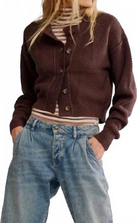 Free People Lila Cardigan In Potting Soil