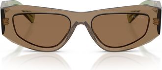 Prada 0pr B19s Translucent Brown Acetate Sunglasses
