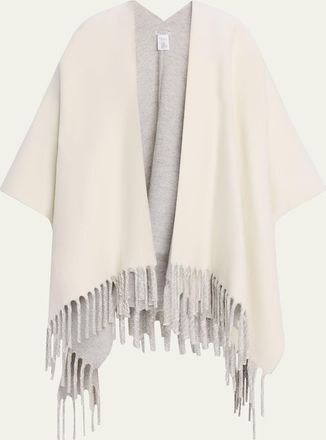 Brunello Cucinelli Reversible Cashmere Poncho
