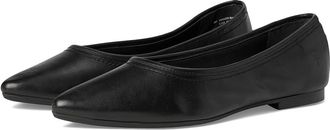 Frye Heather Ballet Womens Flat Shoes Black : 8.5 B - Medium, Leather/Rubber