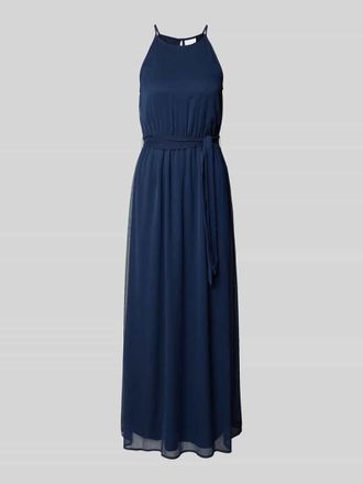 Vila Maxikleid mit Bindeg&uuml;rtel Modell FALIA in Marine, Gr&ouml;&szlig;e 42