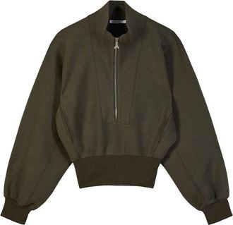 Patrizia Pepe Sweatshirts & Hoodies - Dames - Sweatshirts - Groen - S - Hoodies & sweatvesten