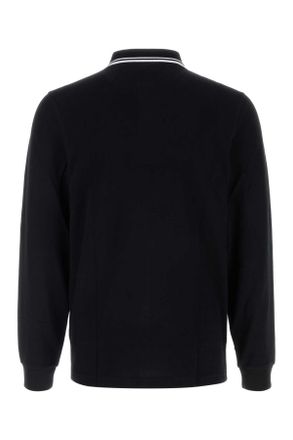 Fred Perry Mens Black Piquet Polo Shirt 350 Exterior: Cotton T-shirts And Polos