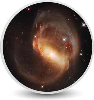 OEM Colisi&oacute;n Gal&aacute;ctica: Danza Ca&oacute;tica De Ngc 7319, Moneda Plateada De 1 Oz