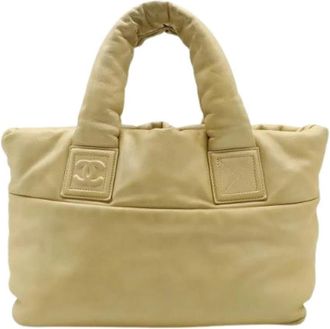 Chanel Pre-owned Coco Cocoon Leren Tote Bag - Dames - Vintage Shopper - Beige - ONE Size - Leer - Vintage