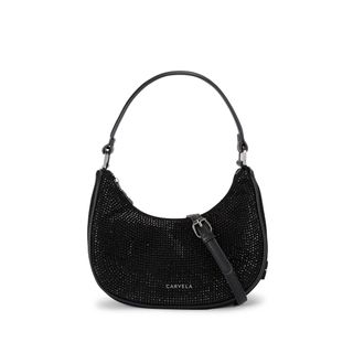 Carvela Womens Diamante Scoop Bag - Black - One Size
