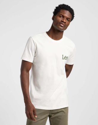 Lee T-Shirt LEE Lee T-Shirt Medium Wobbly Lee Tee, Herren, Gr. M, beige, Obermaterial: 100% Baumwolle CO., Shirts T-Shirt