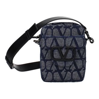 Valentino Garavani Hombre, Bolsos, Azul, Talla: ONE Size