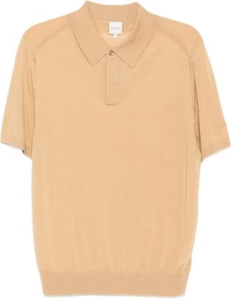 Paul Smith merino-wool short-sleeves polo shirt - Neutrals