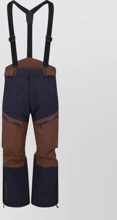Moncler block design trousers adjustable straps waistband