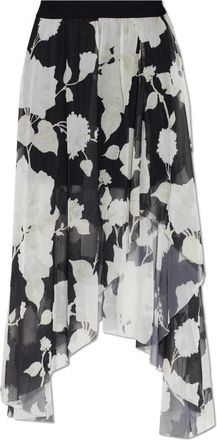 AllSaints Rokken, Dames, Zwart, XS, Polyester, Loria Raw Edge Maxi Rok