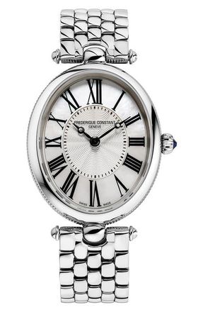 Frederique Constant Art Deco Bracelet Watch, 30mm in Silver-Tone at Nordstrom
