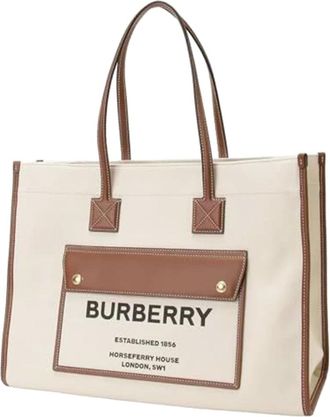 Burberry Dames, Tassen, Bruin, Maat: ONE Size Katoen