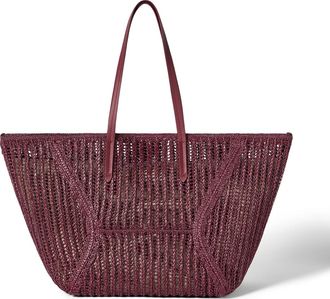 Brunello Cucinelli Techno raffia BC Duo bag in Red at Nordstrom