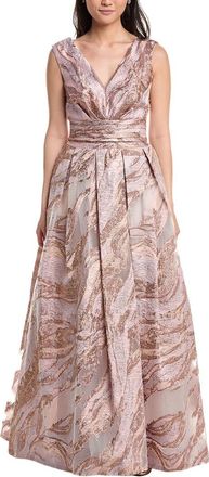 Tadashi Shoji Fontaine Gilded Ball Gown