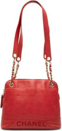 Chanel Pre-owned Vintage Schoudertas - Dames - Vintage Schoudertas - Rood - ONE Size - Leer - Vintage