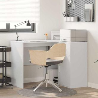 vidaXL Vidaxl - Escritorio De Esquina Con Caj&oacute;n 2 Pcs Blanco 102 X 50 X 75 Cm