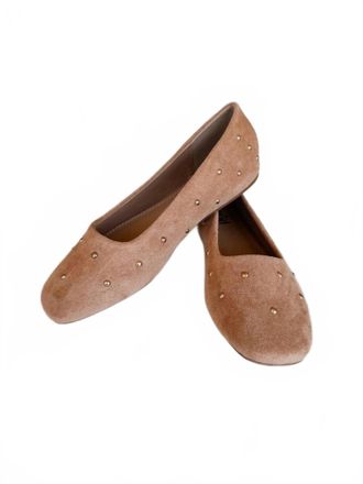 Corkys Footwear Womens Dont Be Rude Flat Shoes In Camel Faux Suede
