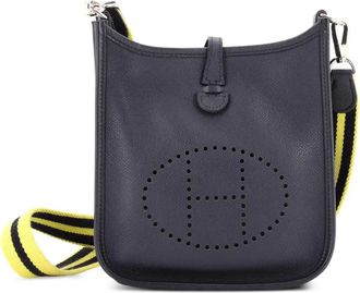 Herm&egrave;s Evelyne Bag Gen III Epsom TPM crossbody bag - Blauw