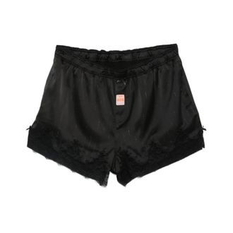 Martine Rose Short Shorts, male, Black, Size: L Lace-Trim Shorts