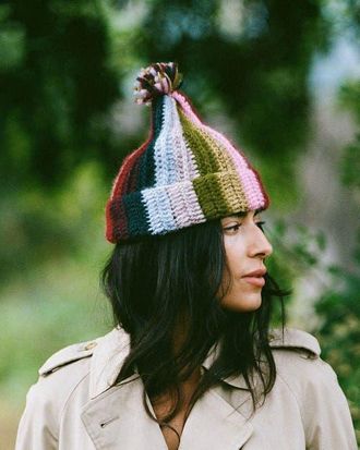 Minga London Moms Rainbow Striped Baby Alpaca Beanie at Nordstrom