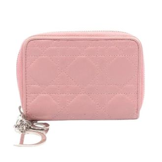 Dior Pre-owned Wallets, female, Pink, Size: ONE SIZE Pre-owned Lady Dior Leather Wallet