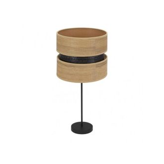 Fabrilamp Fabrilamp - Sobremesa Alto Colet 1xe27 Negro/madera Clara 61x30x30 Cm