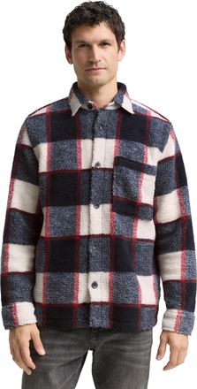 Tom Tailor Langarmhemd TOM TAILOR, Herren, Gr. XXL, N-Gr, blau big check, Web, Obermaterial: 100% Polyester. Futter: 100% Baumwolle, kariert, regular fit normal,