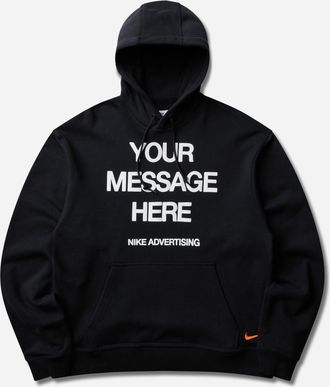 Nike Men s Your Message Here Fleece Hoodie Black