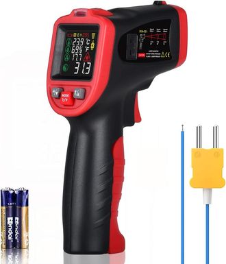 OEM Term&oacute;metro Infrarrojo De -58 A 650 &deg;, Detector De Punto De Roc&iacute;o/moho, Term&oacute;metro L&aacute;ser De Temperatura Y Humedad, Higr&oacute;metro, Pir&oacute;metro Con Termopar P