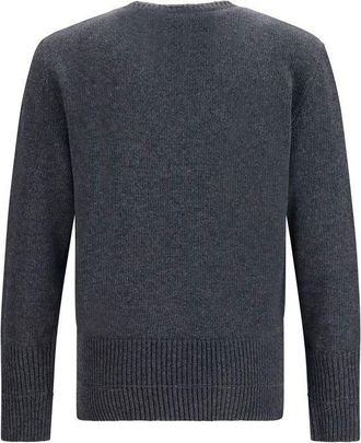 Maison Margiela Mens Gray Wool Oves Aries Sweatshirt Clothing