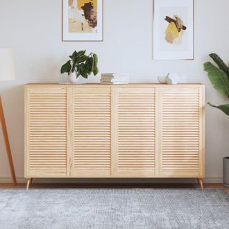 vidaXL Ante con Design a Lamelle 4 pz 99,3x49,4 cm in Legno di Pino - Vidaxl