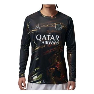 Nike Jordan Air Jordan PSG Paris Saint-Germain 2026 Stadium Long Sleeve Replica Jersey Night Edition IB3146-011
